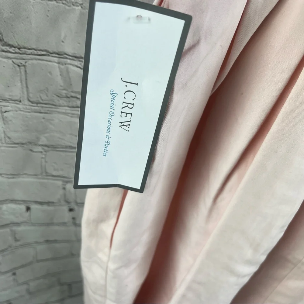 J CREW NWT Pink Stripe Strapless Dress